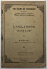 Les Cours de Sorbonne, certificat d'études supérieures d'histoire moderne et contemporaine. L'Angleterre de 1714 à 1789... RENAUDET (Augustin).