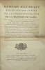 Mémoire historique sur le service actuel de la correspondance de la province du Maine ;. avec le moyen de le rendre, à peu de frais, bien plus prompt ...