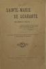 Sainte-Marie de Quarante.. Documents inédits. VABRE (Louis).