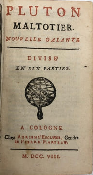 Pluton maltôtier. Nouvelle galante. Divisé en six parties. [DESCHIENS DE COURTISOL].