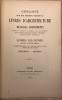 Catalogue d'une très importante collection de livres d'architecture. recueils d'ornements propres à la décoration des édifices et aux arts industriels ...