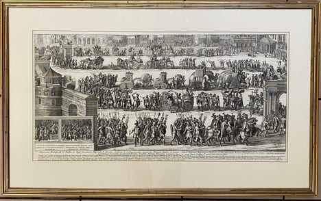 [Célébration des douze Césars dans une procession triomphale romaine] - Ornatissimi Triumphi, uti L : Paullus de Rege Macedonum Perse capto..ex ...