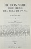 Dictionnaire historique des rues de Paris.. HILLAIRET (Jacques)