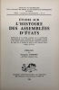 Travaux et recherches de la Faculté de droit et des sciences économiques de Paris, 8. Études sur l'histoire des assemblées d'États.. Publication de la ...