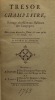 Trésor champestre. ouvrage nécessaire aux habitans des campagnes. [AGRONOMIE POPULAIRE]. 