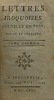 Lettres iroquoises.. Nouvelle édition, revue et corrigée. [MAUBERT DE GOUVEST (Jean-Henri)].