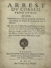 Recueil d'arrests, édicts et règlements... [MÉLANGES]. 