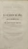 La Session de 1817. aux habitans de l'Ain et du Rhône. JORDAN (Camille).