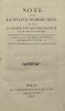 Note sur le bélier hydraulique. et sur la manière d'en calculer les effets. Extrait du Journal des mines, n° LXXXIII, volume 13. MONTGOLFIER ...