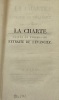 La Charte extraite de l'Évangile ;. par un avocat. [DESMARAIS (Cyprien)].