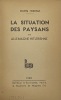 La Situation des paysans en Allemagne hitlérienne... HÖRNLE (Edwin).
