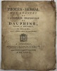 Procès-verbal des séances de l'Assemblée provinciale de Dauphiné. tenue à Grenoble, par ordre du Roi, le 1er octobre 1787 & les jours suivans. ...