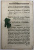Avis réquisitorial. des conseillers, ambassadeurs & envoyés des Électeurs, Princes & États de l'Empire assemblés en Diète. Traduit littéralement sur ...