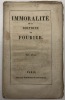 Immoralité de la doctrine de Fourier... [FOURIÉRISME]. 