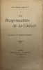 Les Responsables de la guerre.. Préface de Georges Demartial. PEVET (Alfred).