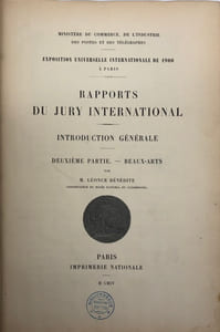 Exposition universelle internationale de 1900 à Paris. Rapports du jury international. Introduction générale. Deuxième partie. - Beaux-arts