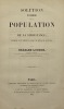 Solution du problème de la population et de la subsistance. soumise à un médecin dans une série de lettres. LOUDON (Charles).