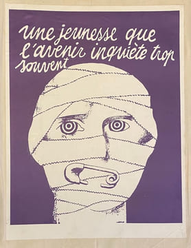 Une jeunesse que l'avenir inquiète trop souvent.. [AFFICHE - MAI 68] 