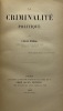 Bibliothèque de philosophie contemporaine. La Criminalité politique... PROAL (Louis).