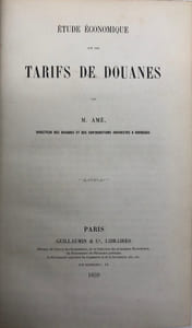 Étude économique sur les tarifs de douanes.