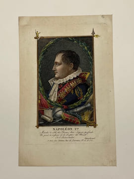 Napoléon Ier. Marche à côté des Dieux; leur Sagesse profonde / Ne peut te refuser et le Sceptre du Monde / Et l'Immortalité. undefined
