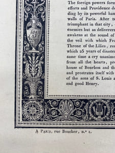 Napoléon Buonaparte. Notes Historiques sur le règne et la déchéance de Napoléon Buonaparte / Historical notice concerning the reign and fall of Napoleon Bonaparte / Historiches Gemalde uber die regierung und die umsturzung von Napoleon Buonaparte