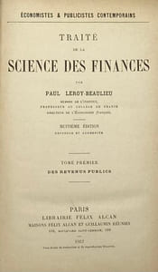 Économistes et publicistes contemporains. Traité de la science des finances. Huitième édition refondue et augmentée. I. Des revenus publics. - II. Le budget et le crédit public