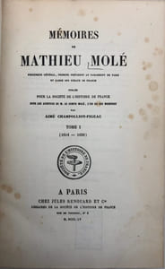 Mémoires. 1614-1649. Pub. pour la S.H.F. par A. Champollion-Figeac