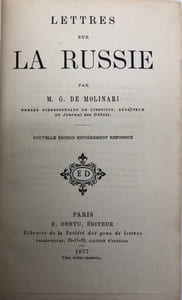 Lettres sur la Russie. Nouvelle édition entièrement refondue