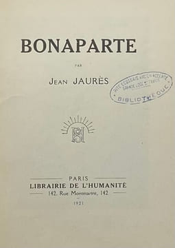 Bonaparte.. JAURES (Jean).