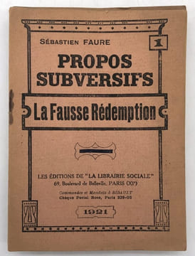 Propos subversifs.. FAURE (Sébastien).