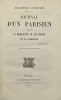 Journal d'un parisien pendant la Révolution de septembre et la Commune.. LOUDUN (Eugène).