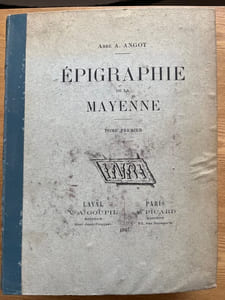 Epigraphie de la Mayenne.