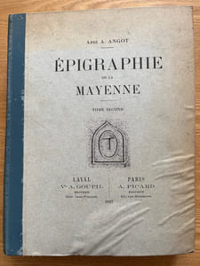 Epigraphie de la Mayenne.