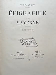Epigraphie de la Mayenne.