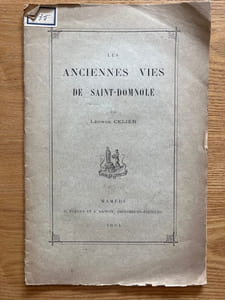 Les Anciennes vies de Saint-Domnole.