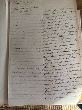 Souvenirs et anecdotes de M/O de Bruno.. [MANUSCRIT]. [BRUNO (Adrien-François de)].