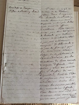 Souvenirs et anecdotes de M/O de Bruno.. [MANUSCRIT]. [BRUNO (Adrien-François de)].
