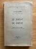 Le Droit de grève.. Préface de M. M.-H. Fabre.. BOUERE (Jean-Pierre).