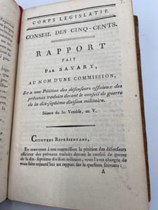 Conseil des Cinq-Cents. Conspiration du 12 Pluviôse an V [31 janvier 1797].