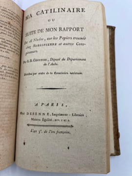 Rapport fait au nom de la Commission chargée de l'examen des papiers trouvés chez Robespierre et ses complices. dans la séance du 16 Nivôse, an III [5 ...