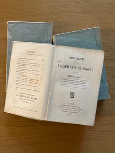 Documents sur les événements de 1870-71.