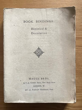 Books bindings :. Historical & decorative. [CATALOGUE] 