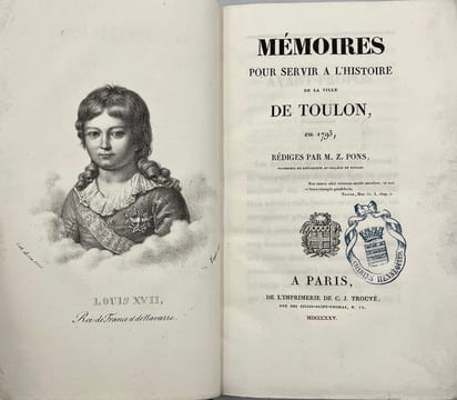 Mémoires pour servir à l'histoire de la ville de Toulon. en 1793. PONS (Ange-Thomas-Zénon)