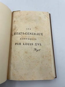 Les Etats-généraux convoqués par Louis XVI.