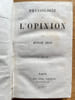 Physiologie de l'opinion.. LO&Uuml;IS (Gustave).