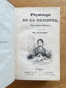 Physiologie de la grisette. Vignettes de Gavarni