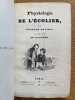 Physiologie de l'&eacute;colier. Vignettes de Gavarni. OURLIAC (Edouard).