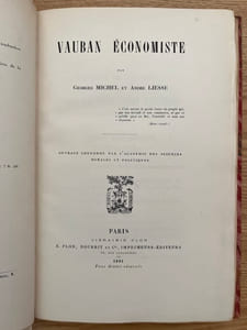 Vauban économiste.