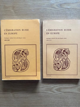 L'Emigration russe en Europe. Catalogue collectif des périodiques en langue russe (1855-1970). OSSORGUINE-BAKOUNINE (Tatiana), VOLKOFF (Anne-Marie).